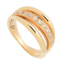 Anillo multiaro con diamantes