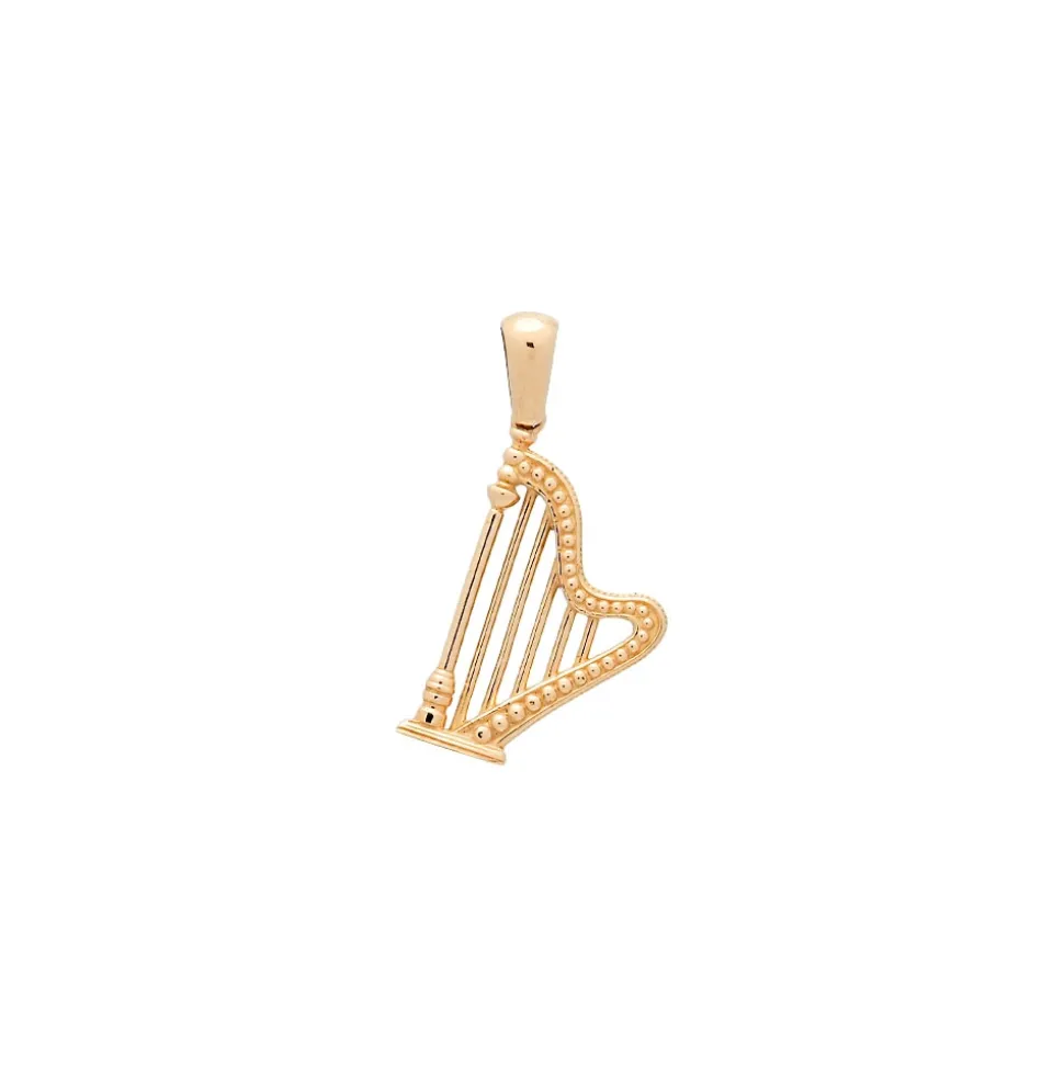 Colgante arpa de oro