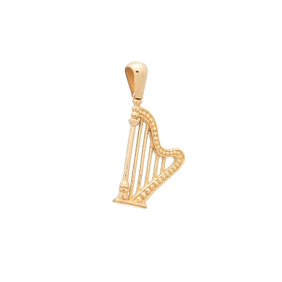 Colgante arpa de oro