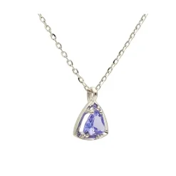 Colgante triangular de tanzanita