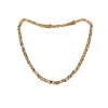 Collar de oro con diamantes multicolores