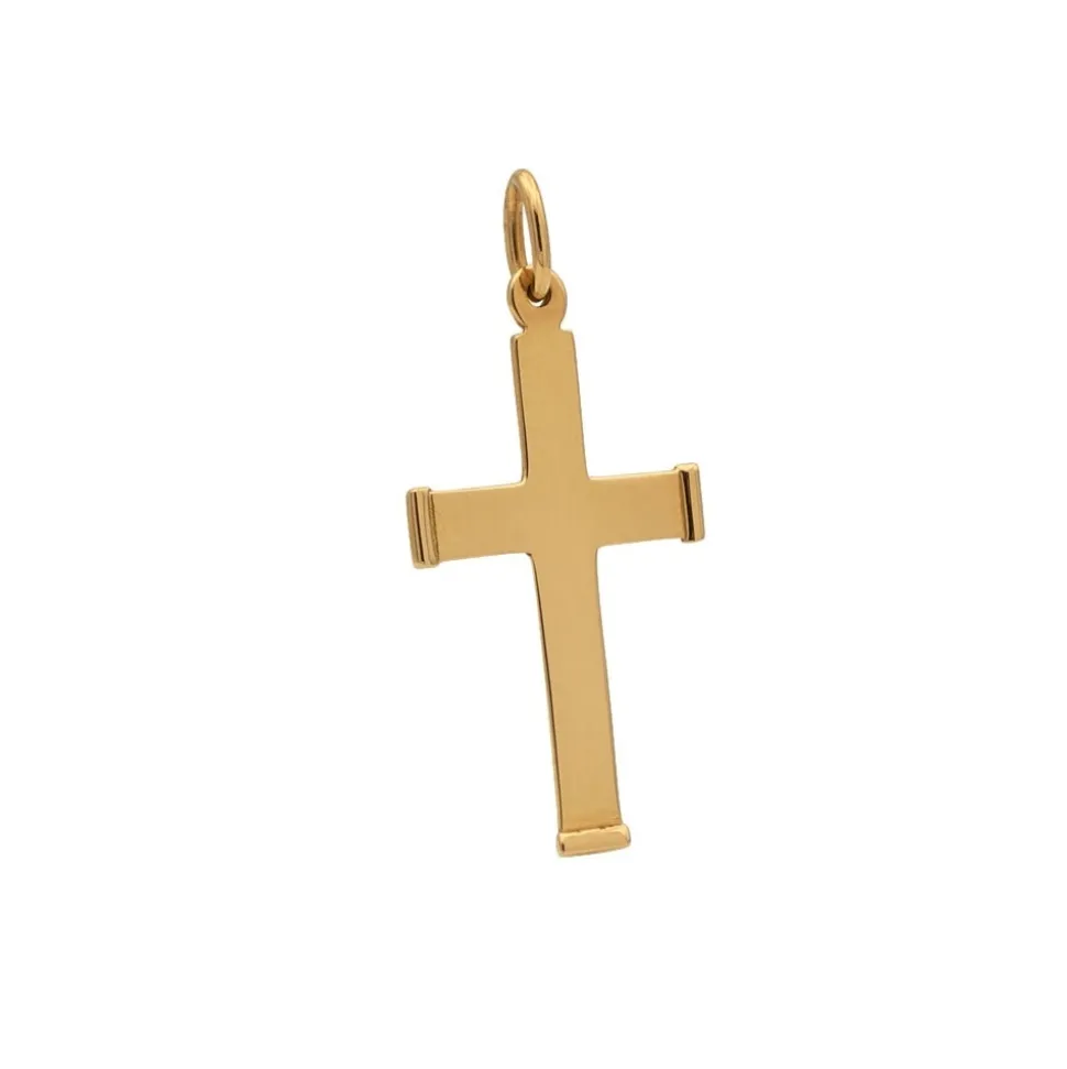 Cruz de oro amarillo