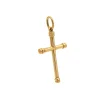 Cruz de tubo en Oro Amarillo