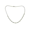 Gargantilla de diamantes blancos y negros