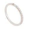 Media alianza de oro blanco y diamantes - 1180