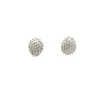 Pendientes Cactus en forma de gota de oro blanco - 0977