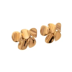 Pendientes cinco círculos de oro