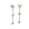Pendientes con movimiento en oro blanco y diamantes - 1024