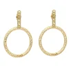 Pendientes criollas caladas grandes - 1021