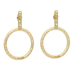 Pendientes criollas caladas grandes - 1021