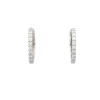Pendientes criollas con diamantes