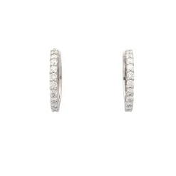 Pendientes criollas con diamantes