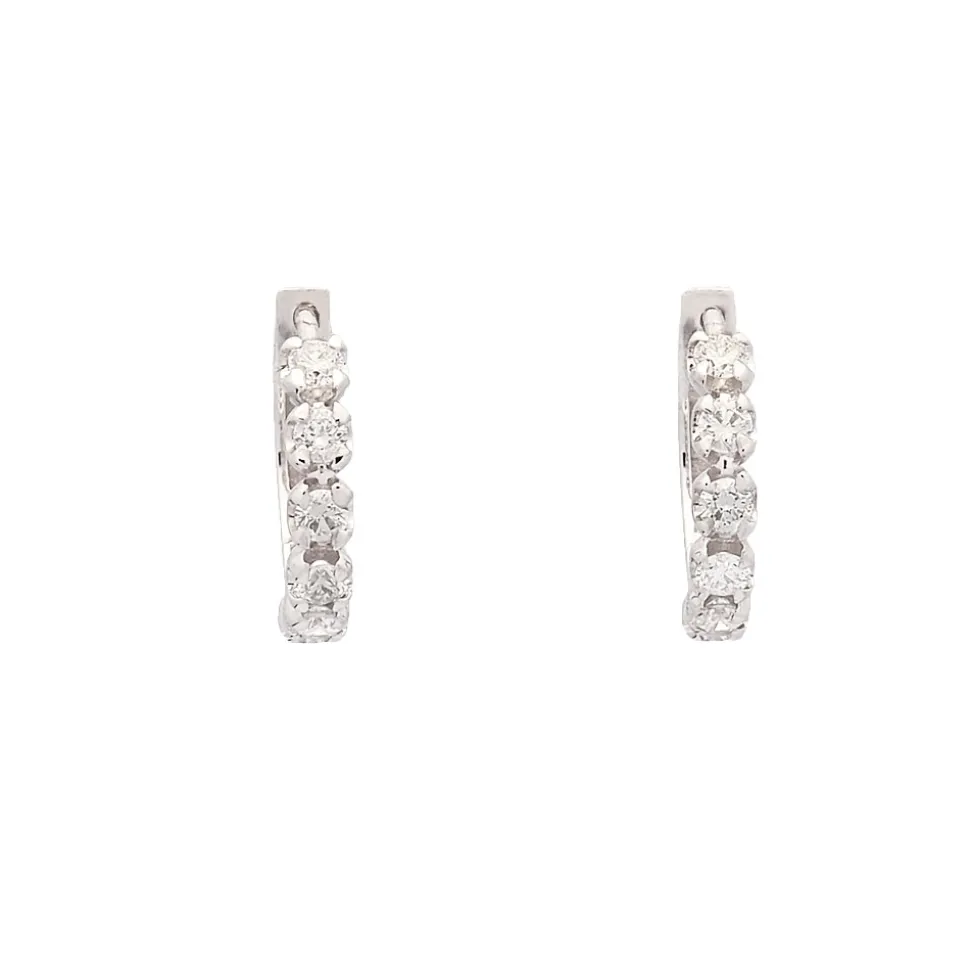 Pendientes criollas con diamantes