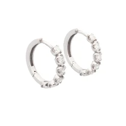 Pendientes criollas con diamantes