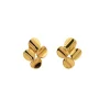 Pendientes cuatro círculos de oro