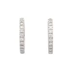 Pendientes de aro con diamantes