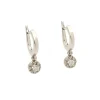 Pendientes de diamantes con forma de pequeños aros