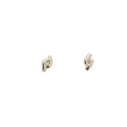 Pendientes de niña en oro blanco y diamantes