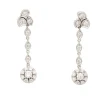 Pendientes de oro blanco y diamantes - 1112