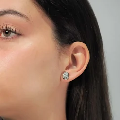 Pendientes de oro blanco con diamantes
