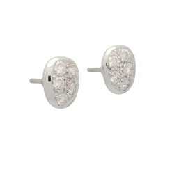 Pendientes de oro blanco con diamantes