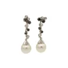Pendientes de perlas australianas y diamantes