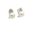 Pendientes de perlas australianas y diamantes