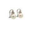 Pendientes de perlas con diamantes