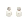 Pendientes de perlas y diamantes