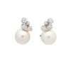 Pendientes de perlas y diamantes