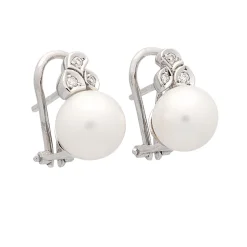 Pendientes de Perlas y diamantes