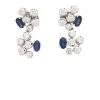 Pendientes de zafiros y diamantes