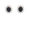 Pendientes de zafiros y diamantes