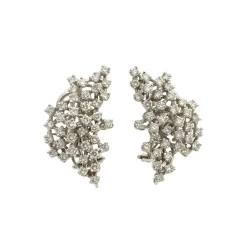 Pendientes en ramo de diamantes