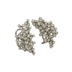 Pendientes en ramo de diamantes