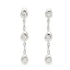 Pendientes largos con diamantes - 1066