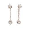 Pendientes largos con diamantes - 1067