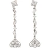 Pendientes largos con diamantes