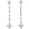 Pendientes largos rombos con diamantes