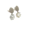 Pendientes "Cactus" con perlas