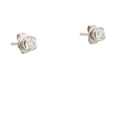 Pendientes redondos con diamantes - 0121
