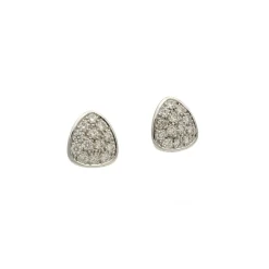 Pendientes triangulares con diamantes