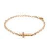 Pulsera con cruz y rubí - 0466