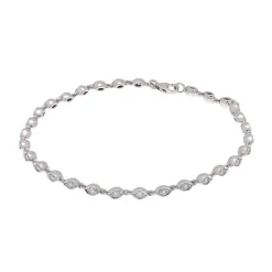 Pulsera de oro blanco y diamantes