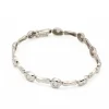 Pulsera de oro blanco y diamantes -1422
