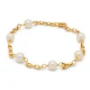 Pulsera de oro con perlitas - 0317