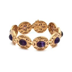 Pulsera notas musicales con amatistas