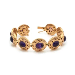 Pulsera notas musicales con amatistas