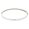Pulsera rígida de oro blanco