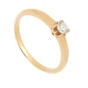 Solitario de oro amarillo y diamante - 1162